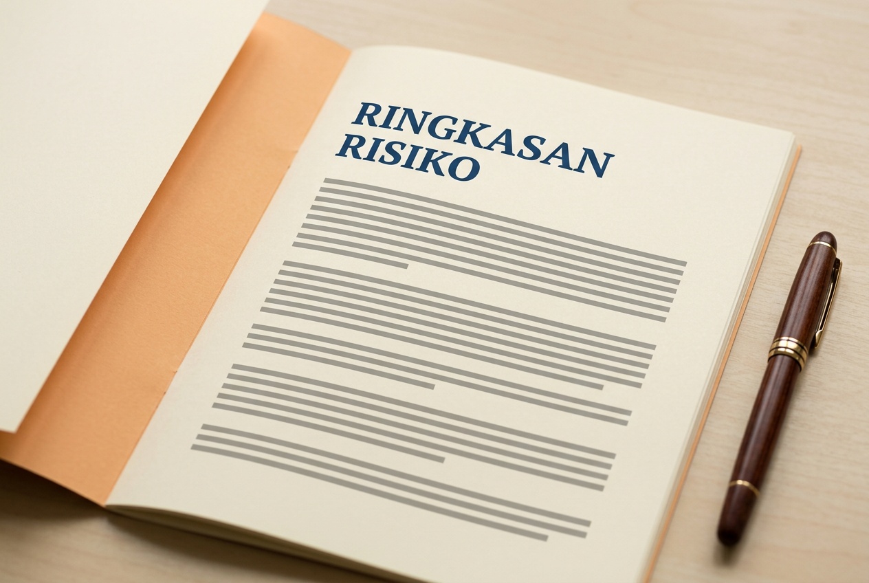 Dokumen prospektus emiten yang dibuka pada bagian ringkasan risiko